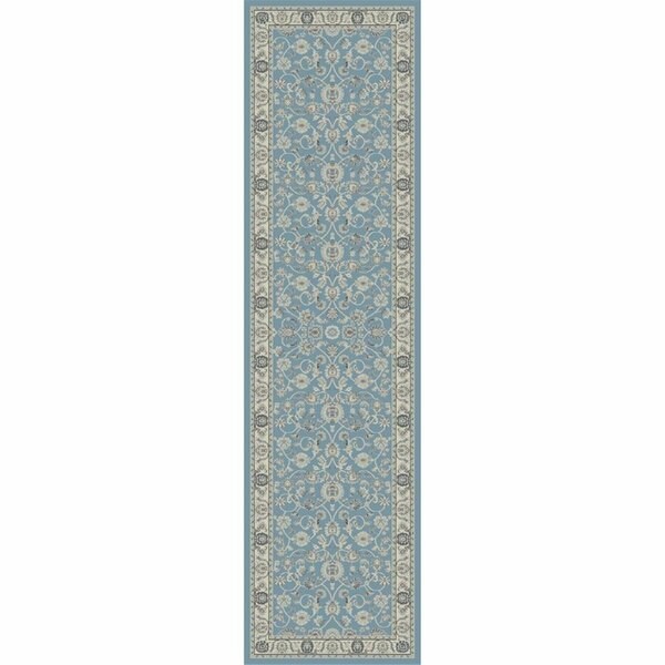 Concord Global Trading 2 ft. x 7 ft. 3 in. Kashan Bergama - Blue 28142